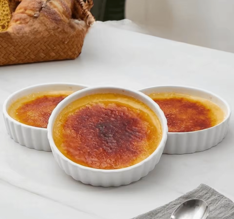 Ramekins platos redondos poco profundos