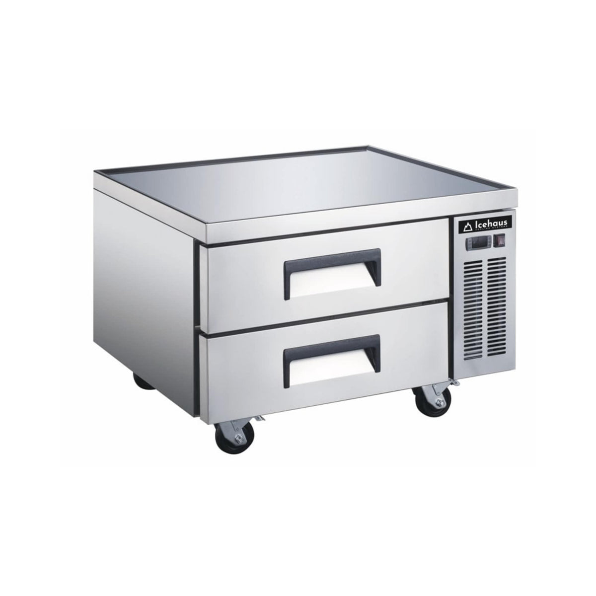 Icehaus BRM-2C-SS-01 Base Refrigerada Para Chef 2 Cajones Acero Inoxidable 6 Pies Cúbicos