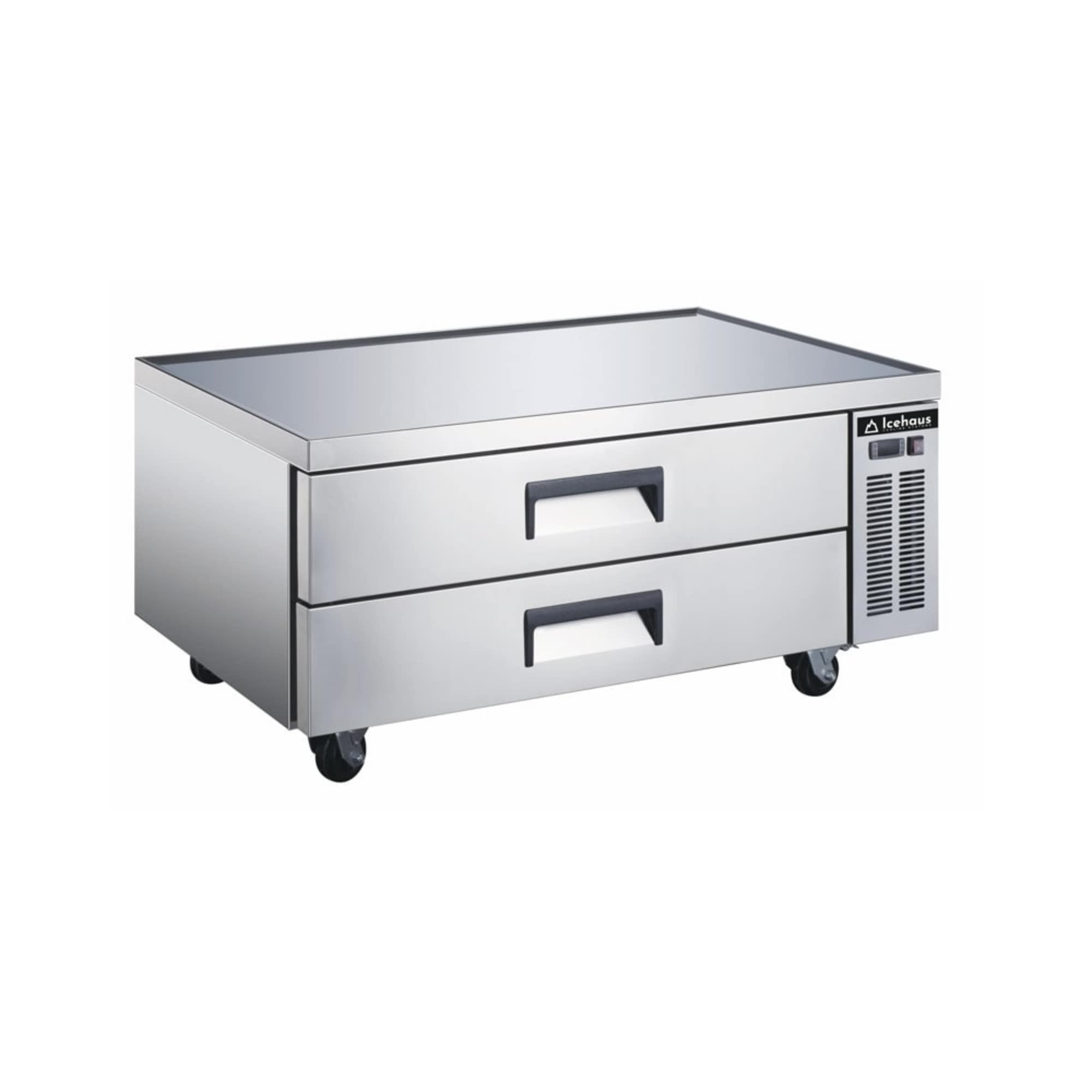 Icehaus BRM-2C-SS-02 Base Refrigerada Para Chef 2 Cajones Acero Inoxidable 9 Pies Cúbicos